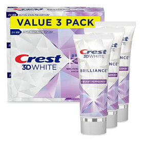 クレスト3Dホワイトブリリアンス歯磨き粉 99g×3個 お買い得セット (Crest 3D White Brilliance Vibrant Whitening Toothpaste)　ペパーミント 【MB】