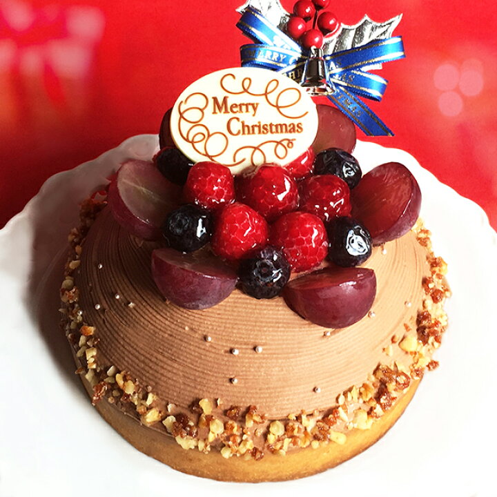 楽天市場 送料無料 クリスマスケーキ 21 予約 Xmas木苺のチョコレートクリスマスケーキ16cm 5 6名様 Xmasケーキ クリスマスケーキ チョコレートケーキ ケーキ スイーツ タルト ホールケーキ お取り寄せ 大人 子供 誕生日ケーキのお店 エスキィス