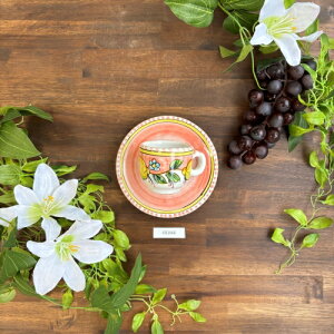 yszGXvb\Jbv\[T[ pink 2 tazzina caffe{piattino limone Jbv8.2cmx5.3cm \[T[ 12.3cmx2.3cm | C^A  A}tB C^AY pottery ceramica 