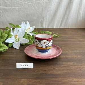 yszGXvb\Jbv\[T[ J[beԎ tazzina caffe{piattino Jbv8.5cmx5.3cm \[T[ 12.5cmx1.5cm | C^A  A}tB C^AY pottery ceramica 