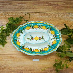 yszAeBpXgM Antipastiera 35cmxc26cmx4cm | C^A  A}tB C^AY pottery ceramica  nhCh handmade