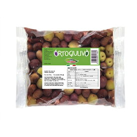 【冷蔵】マダマ　オリーブ　3種ミックス　810g【固形量:500g】| 種有り おつまみ 前菜 アンティパスト オードブル サラダ ワインのお供 盛り合わせ