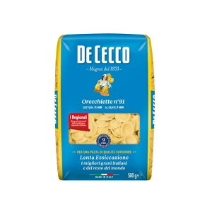 fB`FR No.91 ILGbe 500g@|yKAiz DECECCO Orecchiette pX^ ` Ɩp  V[gpX^