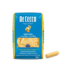 ディチェコ No.25 ミッレリーゲ 500g | DECECCO Millerighe【正規輸入品】ショートパスタ パスタ グラタン ランチ 家庭用 業務用 筋入り 溝