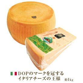 【冷蔵】パルミジャーノレッジャーノ【ブロックカット】DOP 約1kg (950g-1100g) フィオルディマーゾ社　| FDM Parmigiano Reggiano D.O.P. 1kg block cut Fiordimaso カフォルム ジャパン イタリア チーズ 業務用