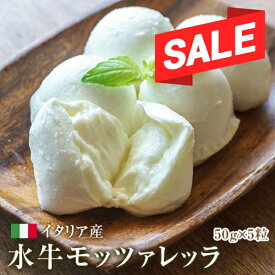 【期間限定！1900円⇒1490円 ※お一人様1点限り】【冷蔵】 250g フィオルディマーゾ社 モッツァレラ ディ ブッファラ DOP ヅィ サルヴァトーレ ボッコンチーニ チーズ (50gx5個) 【現在1粒約45〜48g】| イタリア 水牛ボッコンチーノフレッシュ