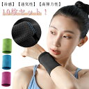 夏用 薄手 汗拭き おしゃれ 汗吸収 接触冷感 10枚セット！リストバンド 薄手 ロング ショート 野球 吸水 通気性 速乾 …