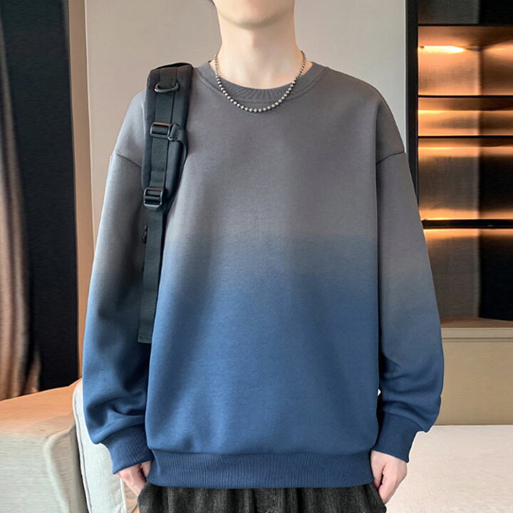楽天市場】長袖 メンズ グラデーション Tシャツ カットソー おしゃれ 