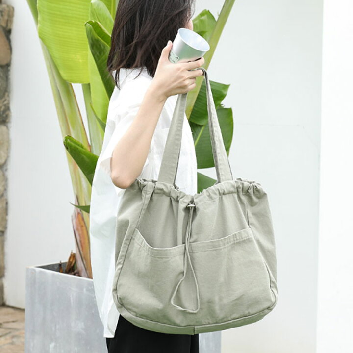 楽天市場】通学 大きめ 通勤 巾着 トートバッグ キャンバス トート  