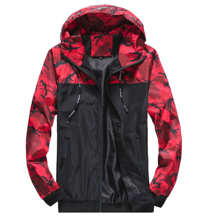 楽天市場】春 ウインドブレーカー 防風 切り替え M~6XL メンズ スリム 