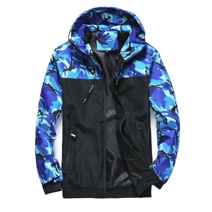 楽天市場】春 ウインドブレーカー 防風 切り替え M~6XL メンズ スリム 