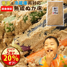 ＼好きな2点で20％オフ！／添加 熟成『ぬか床 800g（袋入り）』 美味しいぬか漬けができる無添加のぬかどこ カンタンに漬物が漬かる国産原料100%、添加物一切不使用 発酵食品【メール便1通1個まで】同梱不可