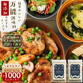 よりどり2点で＼1000円ポッキリクーポン／対象 無添加『万能調味料革命 2袋』樽の味 国産 浅漬けの素 調味料 パウダー どんな料理もカンタンに！送料無料【メール便対応1通1個まで】