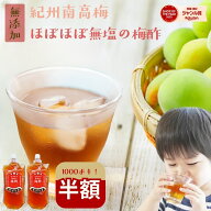 ＼半額！2000円→1000円／南高梅 梅酢『ほぼほぼ無塩の梅酢 2袋セット』送料無料 無添加 350ml×2袋 うめ…