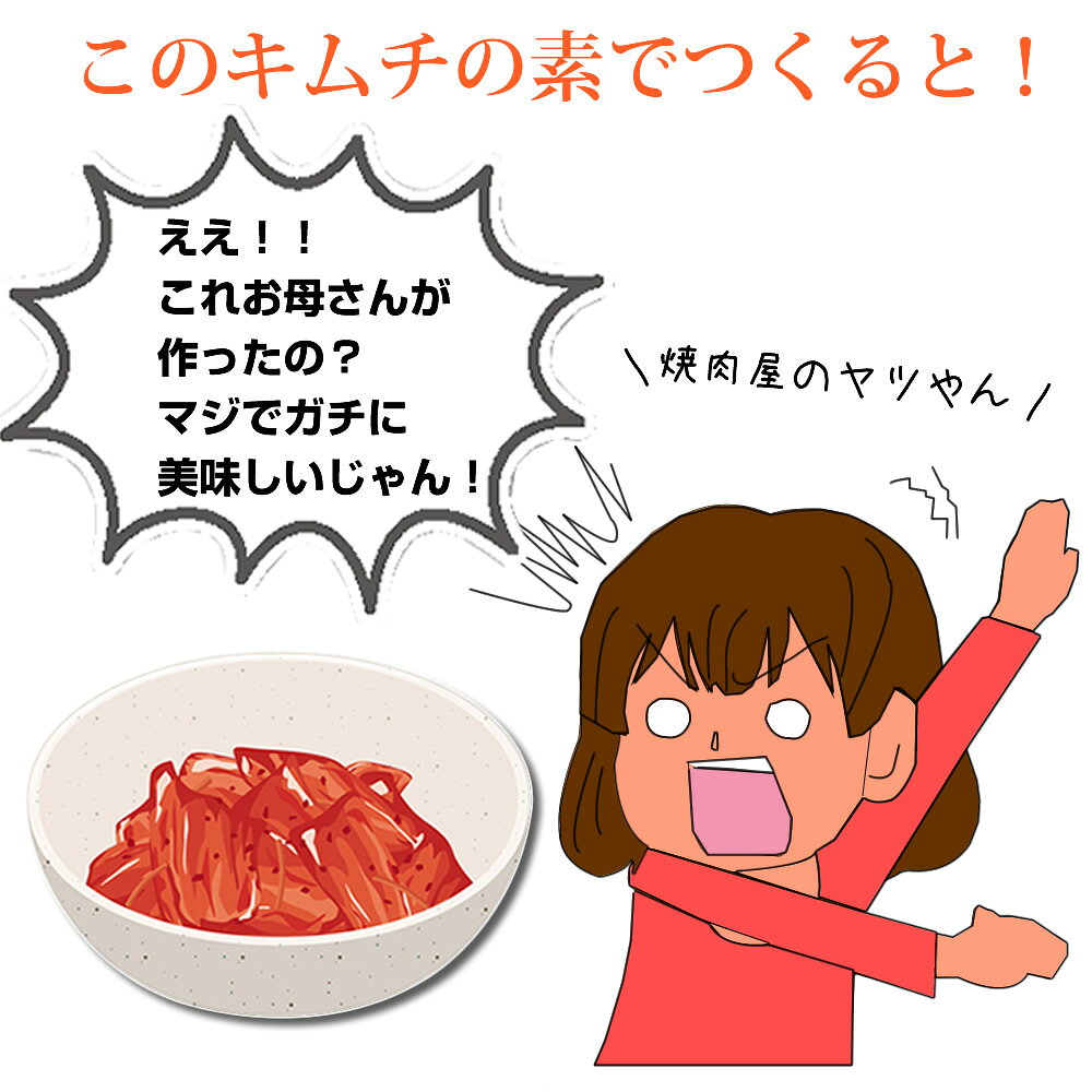 \20%オフ/2980円→2384円 キムチ革命 キムチの素『無添加キムチパウダー 5袋セット』 ヒルナンデス 紹介 国産 きむち 発酵食品 漬け物 韓国総菜 キムチ鍋 キムチ 手作り 自家製 時短 元祖【メール便1通1セット】樽の味 送料無料 - メイン画像 16