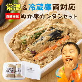 無添加 熟成『ぬか床 カンタン お試し セット』国産原料 【送料無料】ぬか床 セット 容器 ぬか ぬかどこ ぬか漬け ぬか漬 糠漬け ぬか漬けセット 人気 ランキング 発酵 簡単 ぬかみそ 漬け物 腸活 菌活 初心者