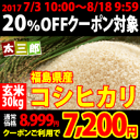 平成28年度　福島県産　コシヒカリ　玄米30kg（精米後白米27kg） 【米 30kg 送料無料】【送料無料】 P20Feb16 ランキングお取り寄せ