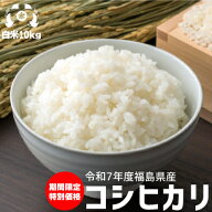 米 米10kg 米 お米 白米 　コシヒカリ 米10kg（5kg×2袋）令和7年度 福島県産送料無料 最短13時迄の注文…