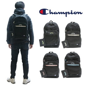 Champion チャンピオン リュック ポリエステル 68261 28L 学生 通学 ビジネス バッグ 鞄 かばん レディース メンズ お手頃 使いやすい 便利 人気 おすすめ おしゃれ 入学 ブラックライムグリーン ブラックホワイト ブラックピンク ブラックブルー