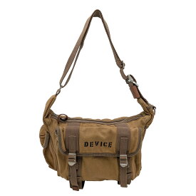 【DEVICE】 chs1112058 ショルダーバッグ 斜め掛け カバン かばん 鞄 大容量 使いやすい 普段使い ミリタリー おしゃれ メンズ 父の日 プレゼント ギフト カーキ