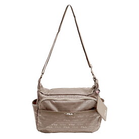 【レターパック配送/時間指定不可】FILA フィラ 舟形横ショルダーバッグ ジャガード 薄マチ フラワー 斜め掛け 肩掛け 7694 パスケース 鞄 超軽量 レディース プレゼント おしゃれ 人気 ギフト ラッピング 母の日 送料無料