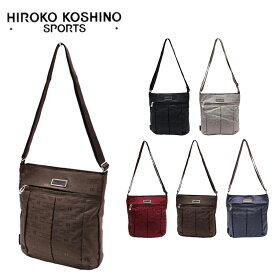 【レターパック発送/時間指定不可】HIROKO KOSHINO SPORTS ヒロココシノ 縦型 タテ型 ショルダーバッグ 斜め掛け 肩掛け カバン サコッシュ レディース HLD20 お出かけ サブバッグ 旅行 軽量 エレガント ギフト プレゼント 母の日 敬老の日