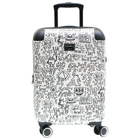 Keith Haring キースヘリング キャリーケース 32L 拡張 39L 15900 キャリーバッグ 拡張式 Wキャスター 機内持ち込み 1泊 2泊 3泊 メンズ レディース ジュニア オールシーズン ブラック ホワイト TSAロック 送料無料 ギフト おしゃれ 人気