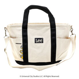 【Lee】320-30011 ミニオン 2WAYコットントートバッグM かばん 斜め掛け トート 手持ち カバン 鞄 バッグ シンプル リー ブラック ネイビー ブルー 使いやすい かわいい おしゃれ お出かけ 普段使い 日常 キャラクター コラボ