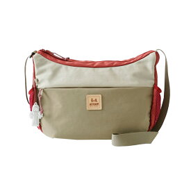 【MOOMIN】RMNL-03 深型ショルダーバッグ ムーミン ポケット沢山 大容量 軽撥水 軽量 たっぷり収納 便利 バッグ ヌメ革 ワッペン ロゴの型押し シワナイロン素材 タウン レジャー アウトドア ニョロニョロ リフレクター付き プレゼント 母の日