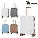 【moz】 mz0844-48 キャリーケース 38L スーツケース レディース 機内持ち込み可能 キャスター 静音 ストッパー付き 小型 Sサイズ ブランド プレゼント ブラック