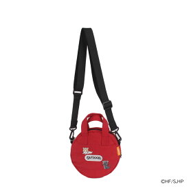 【OUTDOOR PRODUCTS】ODHQ40 ハイキュー ボンディングラウンドショルダー アウトドアプロダクツ 烏野高校/ブラック 音駒高校/レッド 稲荷崎高校/アイボリー 使いやすい 普段使い 日常 ユニセックス コラボ キャラクター