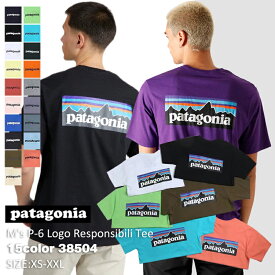 パタゴニア patagonia 新品メンズ Mens P-6 Logo Responsibili-Tee 38504 メンズ レディース アウトドア キャンプ 山 海 サーフィン ハイキング Organic T-Shirt P-6 ロゴ レスポンシビリティー 山登り フェス 新作 半袖Tシャツ 『並行輸入品』