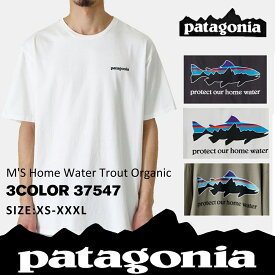 パタゴニア Patagonia M's Home Water Trout Organic Tee メンズ ホーム ウォーター トラウト オーガニック Tシャツ 37547 メンズ レディース アウトドア キャンプ 新作 半袖 クルーネック ロゴ ロゴT『並行輸入品』
