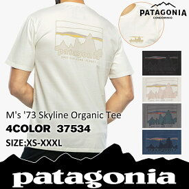 新品 パタゴニア Patagonia M's '73 Skyline Organic Tee 73 半袖 スカイライン オーガニック Tシャツ 37534 メンズ レディース アウトドア キャンプ 新作 半袖Tシャツ『並行輸入品』