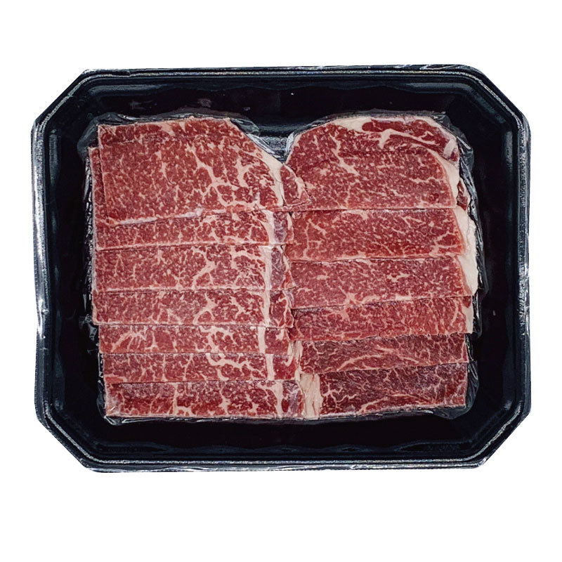 ご家庭で焼肉でお召し上がりできるように180gの小分けにしました 牛カルビ メーカー在庫限り品 スライス 本日の目玉 上 180ｇを4パックセット 焼き肉 国内製造 限定品 冷凍 真空パック アメリカ牛