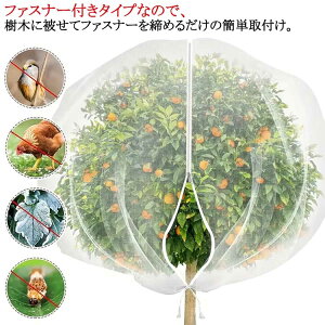 防虫ネット 植物保護カバー 園芸野菜栽培 防鳥ネット ファスナー付き 植物保護袋 野菜網 野菜栽培 園芸用ネット 防虫シート 防虫網 菜園 ベランダ DIY 果樹園 みかん プランター 虫鳥除け網