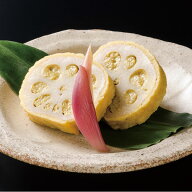 高見商店）からし蓮根（丸中）1kg（約5本入）　高見商店　蓮根　小鉢・惣菜　和風料理　【冷凍商品】【業…