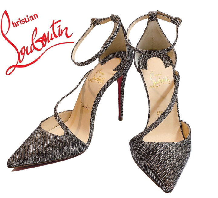 楽天市場】【新品】 Christian Louboutin FLIKETTA 100 GLITTER CHAIN 