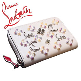 【新品】Christian Louboutin　クリスチャンルブタン W PANETTONE COIN PURSE パネトーネ コインパース 小銭入れ IVORY アイボリー レディース 正規品