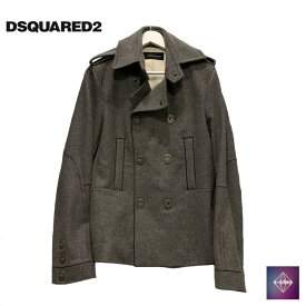 【極美品】DSQUARED2 ディースクエアード コート ジャケット アウター トップス ウール グレー メンズ 42