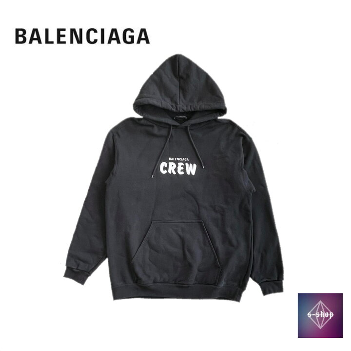 楽天市場】【美品】BALENCIAGA バレンシアガ Crew Hoodie パーカー 