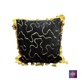 【美品】 クッション 正方形 ソファ ベッド リラックス リビング ブラック 中古