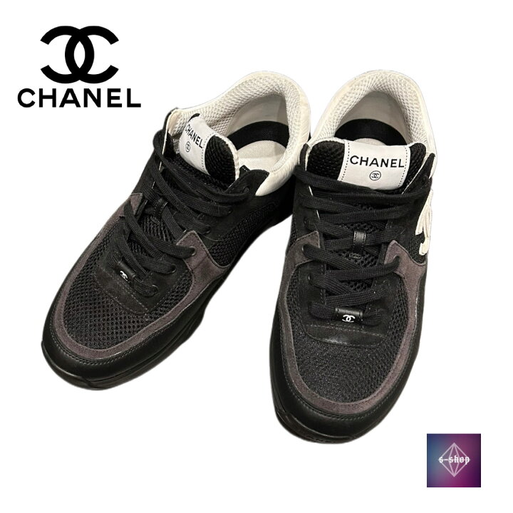 楽天市場】CHANEL シャネル レースアップ メッシュ スニーカー ココ 