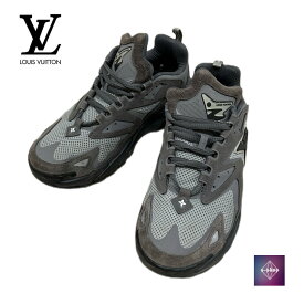 【中古】LOUIS VUITTON ルイヴィトン タティック・ライン スニーカー グリ 靴 GO 0242 1AA2VZ グレー ブラック メンズ 6 約25.0cm 正規品