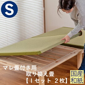 こうひん 日本製 マレ 畳付き専用 取り換え畳 シングルサイズ 国産和紙製（ダイケン 健やかおもて） 選べる和モダンな4色 昔ながらの和室の畳と同じ引目織の縁付きタイプ 【畳のみ】