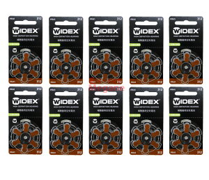 郵送なら送料無料!WIDEX ワイデックス 補聴器用空気電池(補聴器用電池)PR41(312)10パックセット