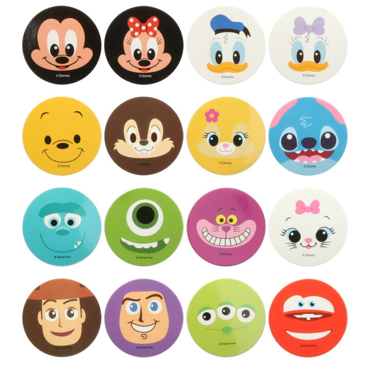 楽天市場 Disney ディズニー マスキングテープ 1セット16個入 16種類のキャラクターの顔がマスキングテープになって登場 ミッキー ミニー プーさん スティッチ チップ デール マステ 立野機工のwebショッピング