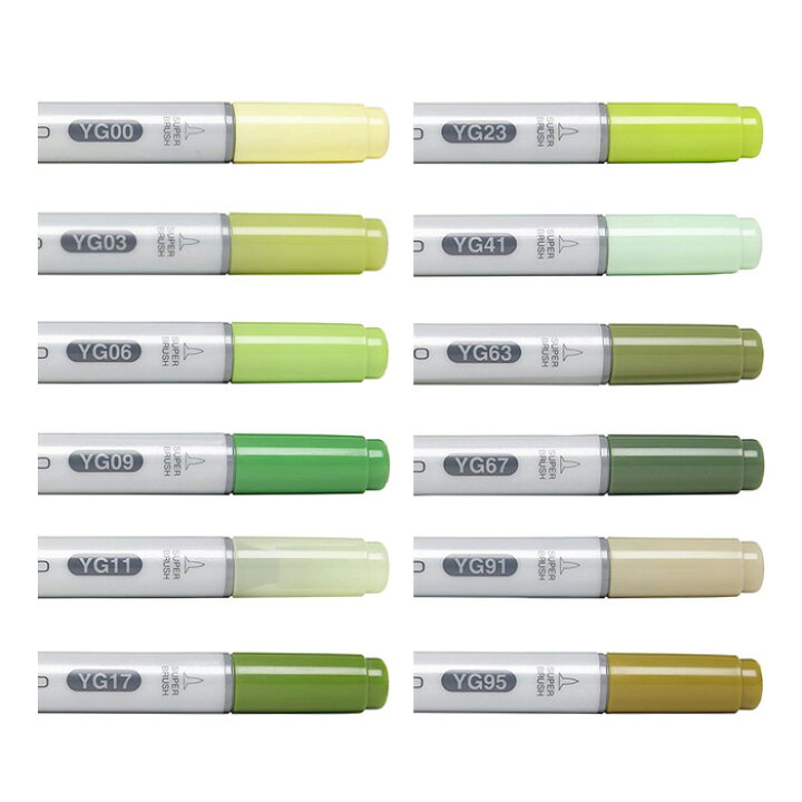 楽天市場 Too Copic コピックチャオ 単色 黄緑系 同色3本セット 書き味や色味の品質はコピックスケッチと同じです 立野機工のwebショッピング