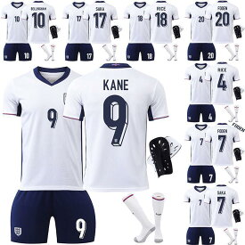 サッカー ユニフォーム 【四点セット】サッカーウェア 2024欧州カップイングランドユニフォーム9番ケイン10ベリンハム20フォーデンサッカーウェアセット セット 大人 TATOYA 半