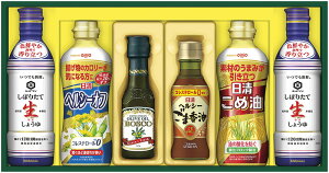 フード 調味料 日清オイリオ 調味料ギフト おしゃれ 食用油 オリーブオイル 進物用 詰合せ バラエティーセット ごま香油 生しょうゆ ボスコ ボスコ 日清オイリオ 代引不可 限定 セット・詰